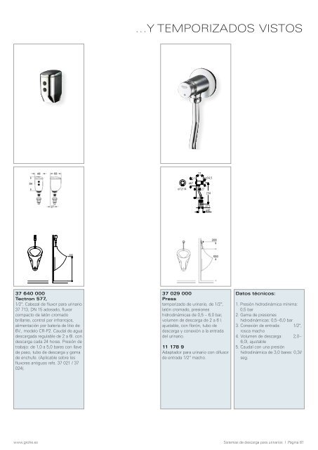 Sistemas sanitarios y griferías especiales Innovación ... - Grohe