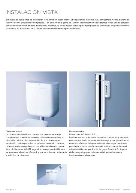 Sistemas sanitarios y griferías especiales Innovación ... - Grohe