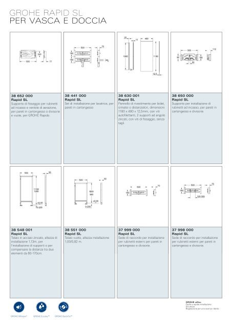 Rubinetteria speciale e sistemi di sciacquo Tecnologie e ... - Grohe