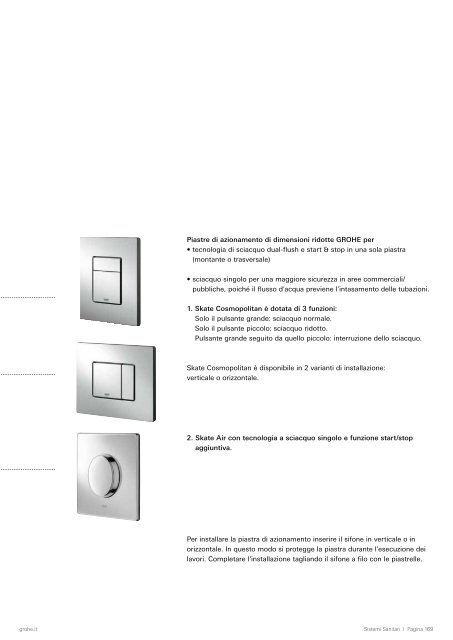 Rubinetteria speciale e sistemi di sciacquo Tecnologie e ... - Grohe