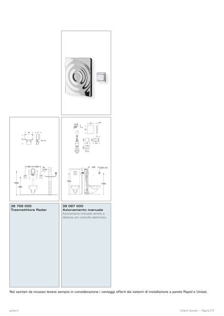 Rubinetteria speciale e sistemi di sciacquo Tecnologie e ... - Grohe