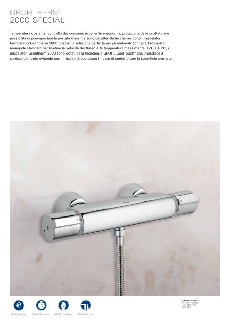 Rubinetteria speciale e sistemi di sciacquo Tecnologie e ... - Grohe