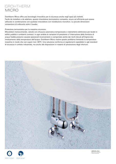 Rubinetteria speciale e sistemi di sciacquo Tecnologie e ... - Grohe