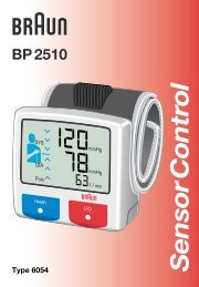 SensorControl - Braun Blood Pressure Monitors and Thermometers