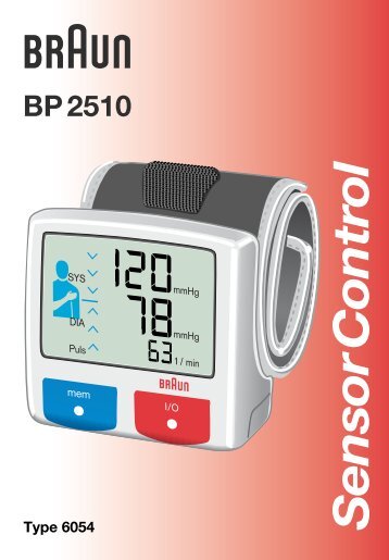 SensorControl - Braun Blood Pressure Monitors and Thermometers