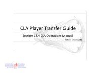 CLA Player Transfer Guide.pdf - BC Lacrosse Association