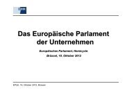 Das Europäische Parlament der Unternehmen - AHK debelux