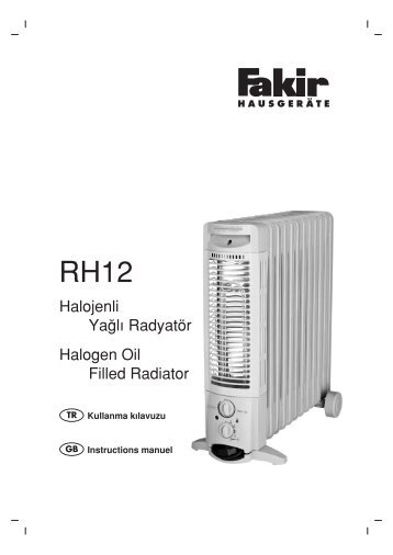 Halojenli Ya¤l› Radyatör Halogen Oil Filled Radiator - Fakir