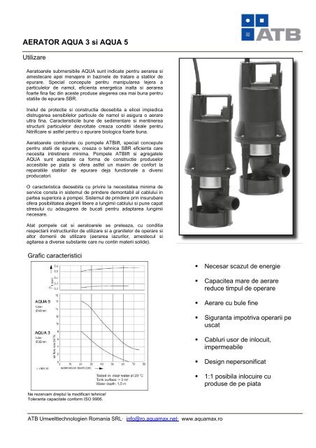 AERATOR AQUA 3 si AQUA 5 - AQUAmax