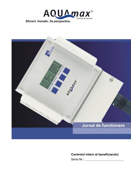 Jurnal de functionare instalatie BASIC/CLASSIC - AQUAmax