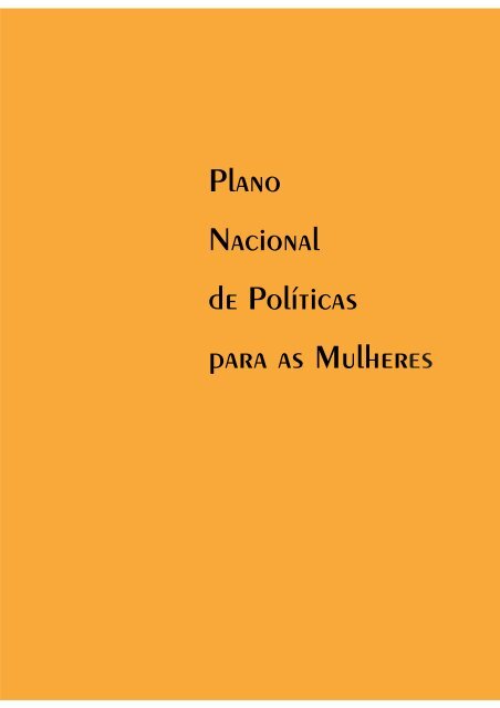 Plano Nacional de Políticas para as Mulheres (2004