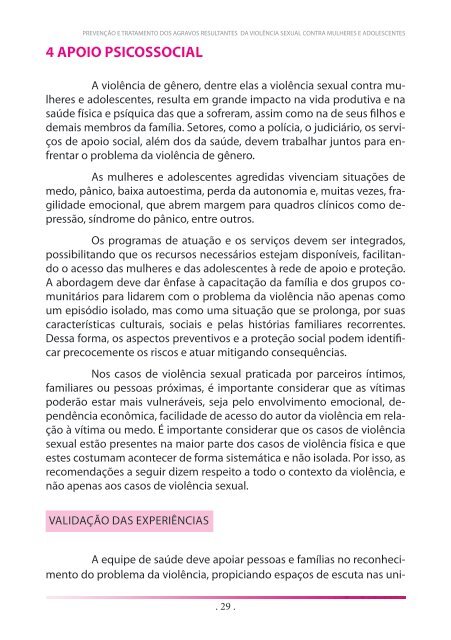 Prevenção e tratamento dos agravos resultantes da violência sexual ...