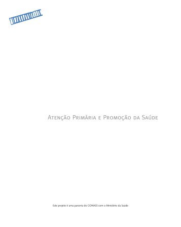 vol. 8 - Atenção Primária e Promoção da Saúde, 2007.