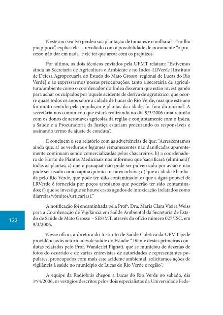 Um avião contorna o pé de jatobá e a nuvem de agrotóxico pousa ...