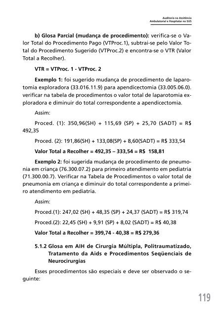 Auditoria na Assistência Ambulatorial e Hospitalar no SUS