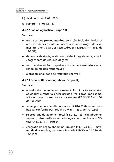 Auditoria na Assistência Ambulatorial e Hospitalar no SUS