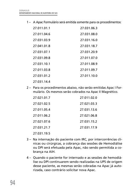 Auditoria na Assistência Ambulatorial e Hospitalar no SUS