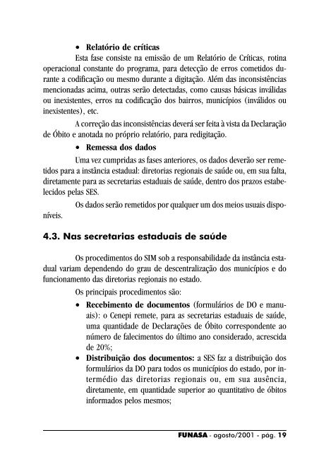 Manual de Procedimentos do Sistema de Informações Sobre ...