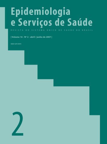 Epidemiologia e Serviços de Saúde - BVS Ministério da Saúde