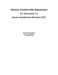 Version Control with Subversion - Electrical and Computer ...