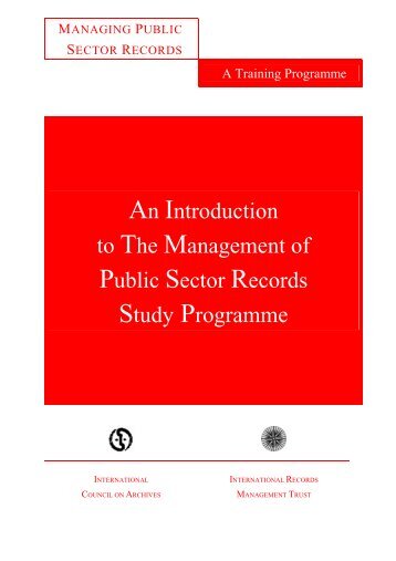 introduction to the mpsr project - International Records Management ...