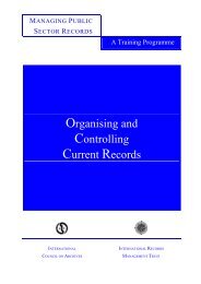 Organising and Controlling Current Records - International Records ...