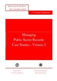 managing public sector records: a study programme - International ...