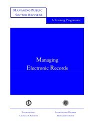 MANAGING PUBLIC SECTOR RECORDS - International Records ...