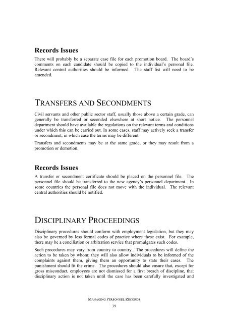 Managing Personnel Records - International Records Management ...