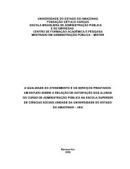 universidade do estado do amazonas fundação getulio vargas