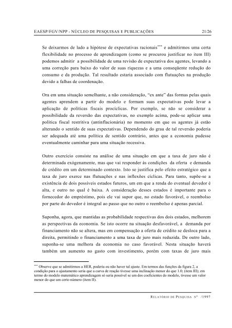 RESUMO ABSTRACT - Sistema de Bibliotecas da FGV - Fundação ...