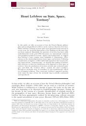 Henri Lefebvre on State, Space, Territory - Wiley Online Library