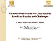 Re-entry Predictions for Uncontrolled Satellites