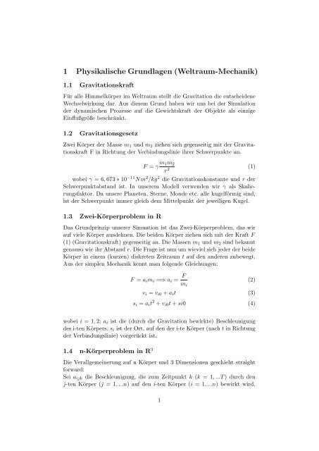 Sonnensystembaukasten mit Simulation