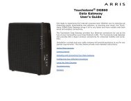 DG860 User Guide - Arris