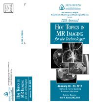 HOT TOPICS IN MR IMAGING - Hopkins CME Blog