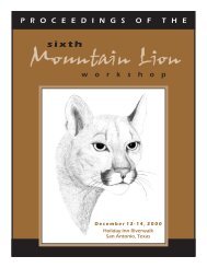 PWD BK W7000-893 Proceedings.CDR - Mountain Lion Foundation