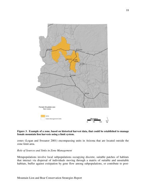 Mountain Lion and Bear Conservation Strategies Report, AGFD, Jan ...