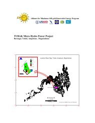 TUBAK mHP - Alliance for Mindanao Off-grid Renewable Energy ...