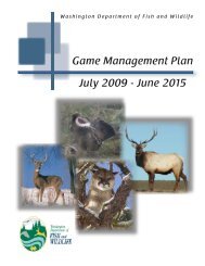 Game Management Plan - Washington Department of Fish & Wildlife ...