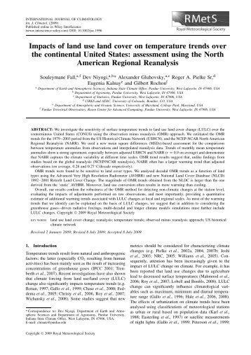 Impacts of land use land cover on temperature trends over the ...