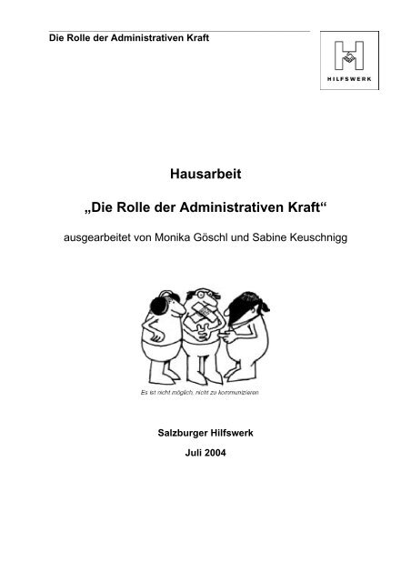 Hausarbeit „Die Rolle der Administrativen Kraft“ - Seite wir geladen...