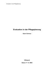 Evaluation in der Pflegeplanung - Seite wir geladen...