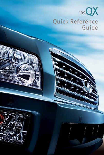 2009 QX Quick Reference Guide - Infiniti Owner Portal