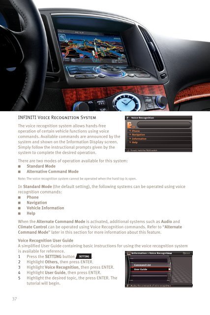 Quick Reference Guide - Infiniti Owner Portal