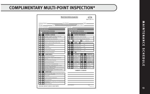 2010 Infiniti Service and Maintenance Guide - Infiniti Owner Portal ...