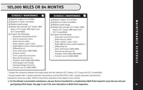 2010 Infiniti Service and Maintenance Guide - Infiniti Owner Portal ...