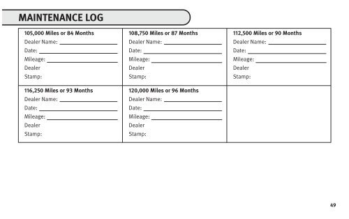 2010 Infiniti Service and Maintenance Guide - Infiniti Owner Portal ...