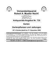 Antiquariats-Angebot Nr. 735 Garten Gartenpflanzen ... - Antikbuch24