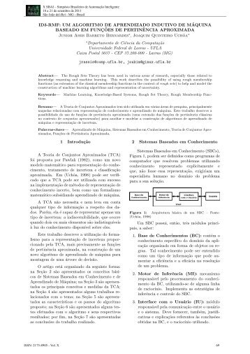 ID3-RMF: UM ALGORITMO DE APRENDIZADO INDUTIVO ... - SBA